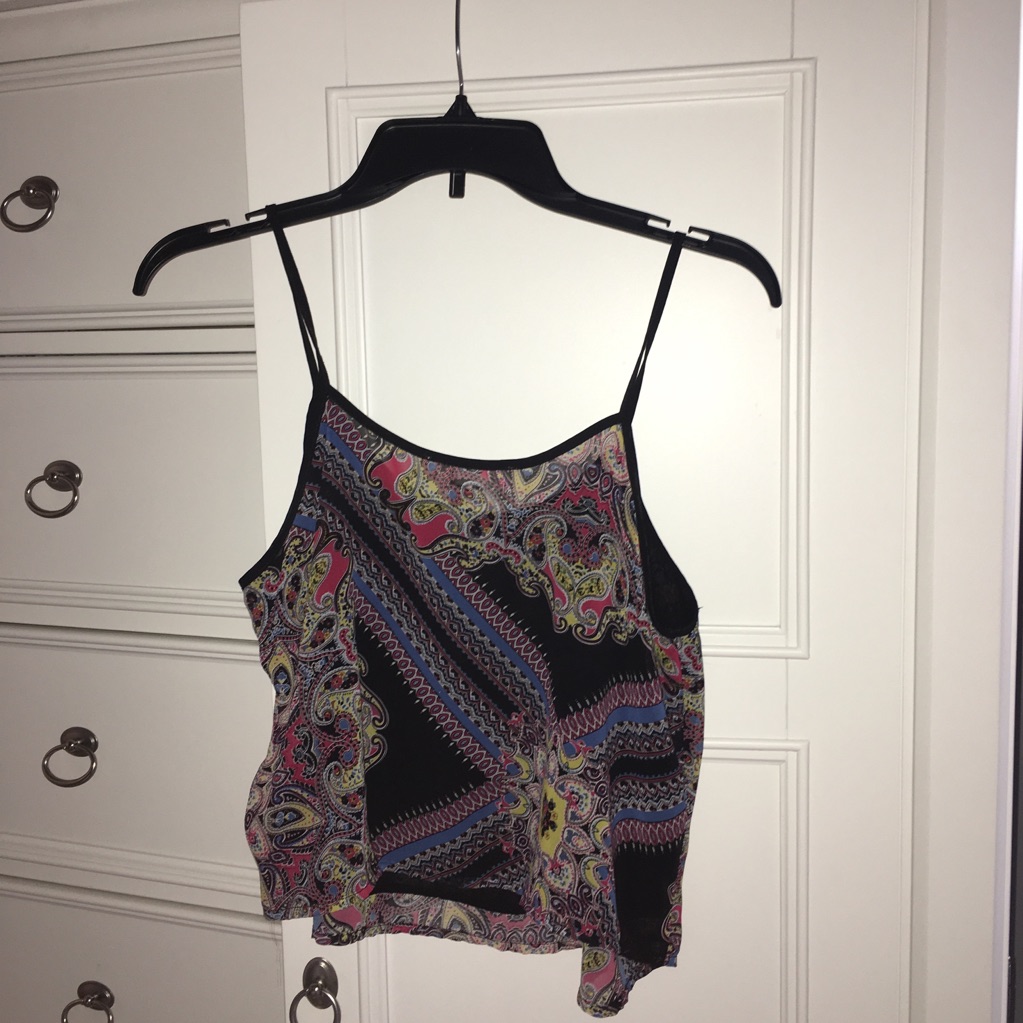 Black Pattern Top